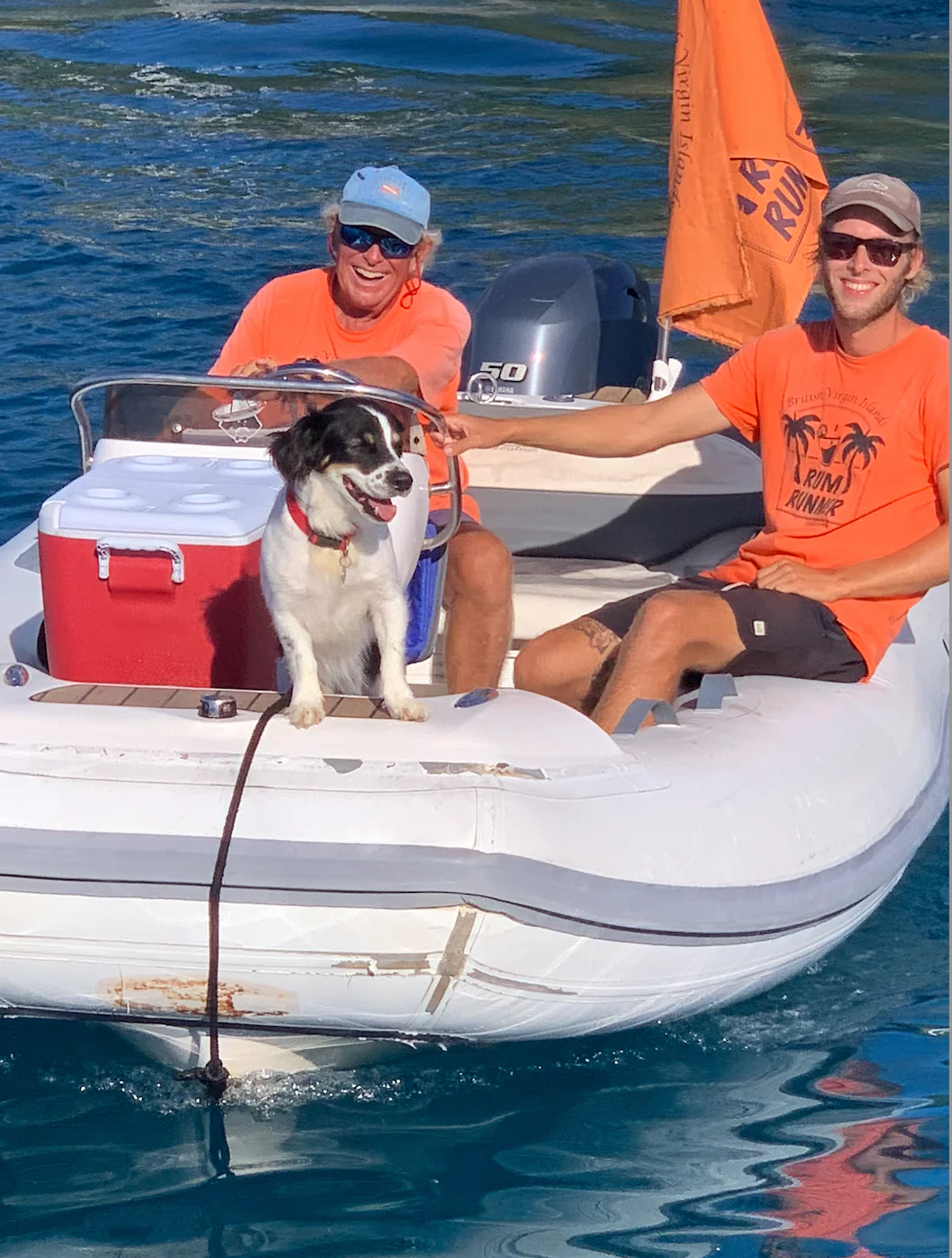 The infamous Rum Runner and his dog